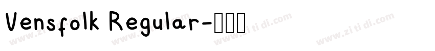 Vensfolk Regular字体转换